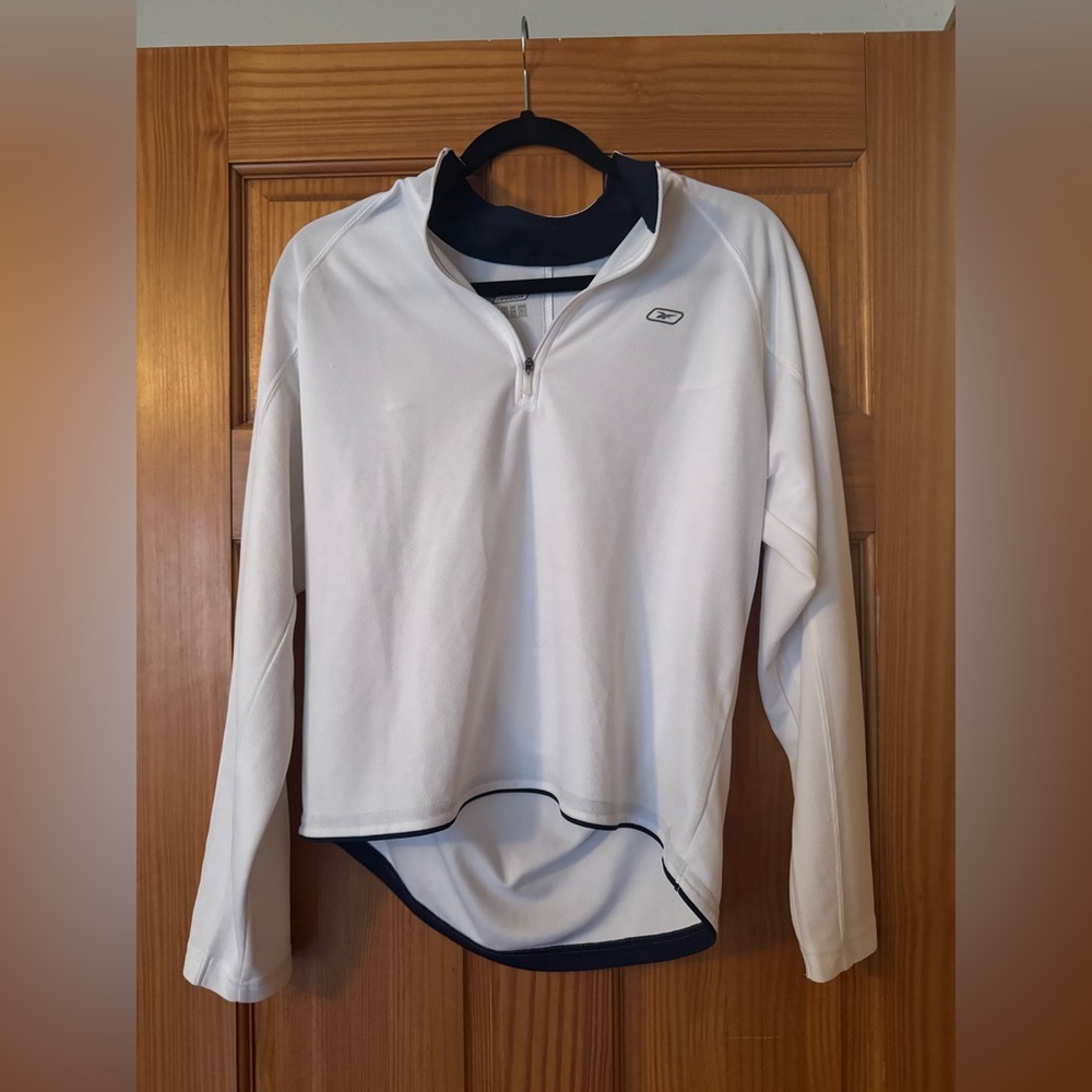Reebok White Long Sleeve Top